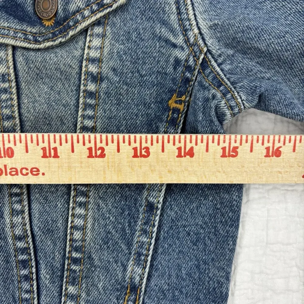 Vintage Levis Girls Size Small Denim Trucker Jacket